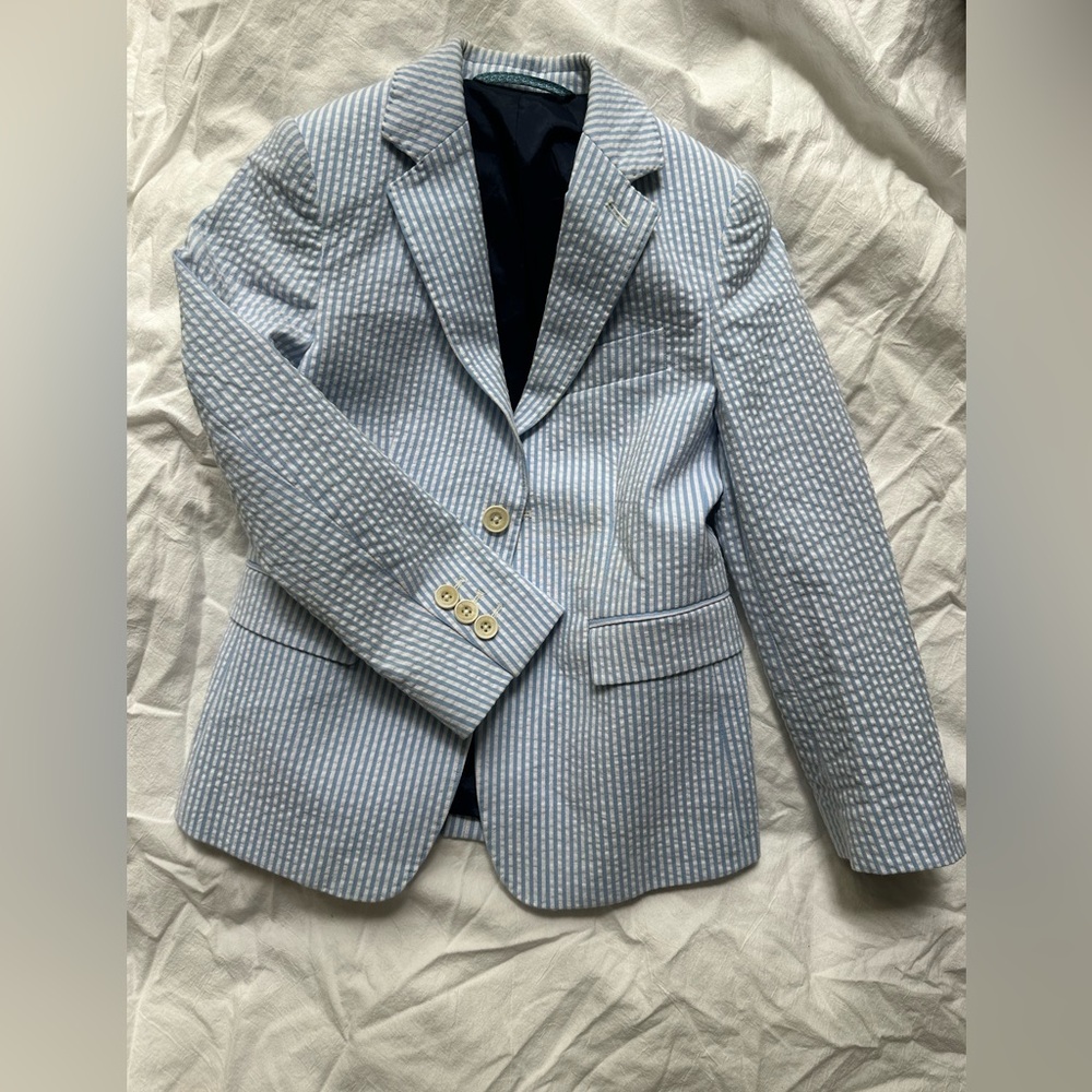 Vineyard Vines boys seersucker sport coat